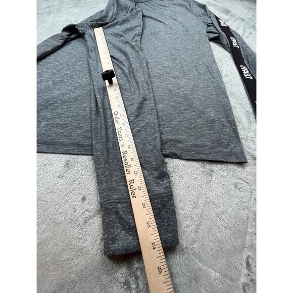 Aeropostale Mens 2XL Gray Heather Stretch Long Sleeve Performance Workout Shirt - Picture 6 of 13